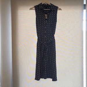 Tommy Hilfiger Printed Sleeveless Collared Dress w/ Pockets